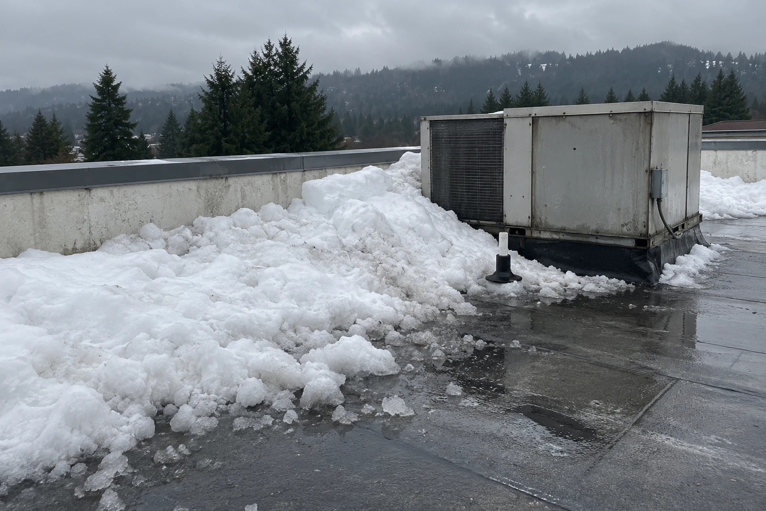 Snow and Ice Roof Damage Repair in Bellingham, WA